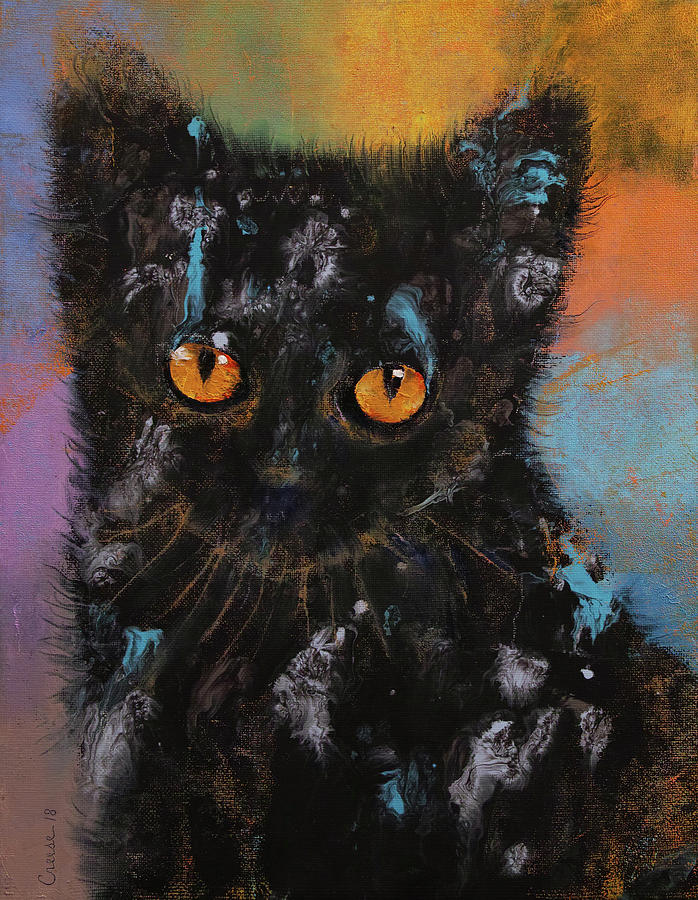 Halloween Painting - Bombay Kitten by Michael Creese