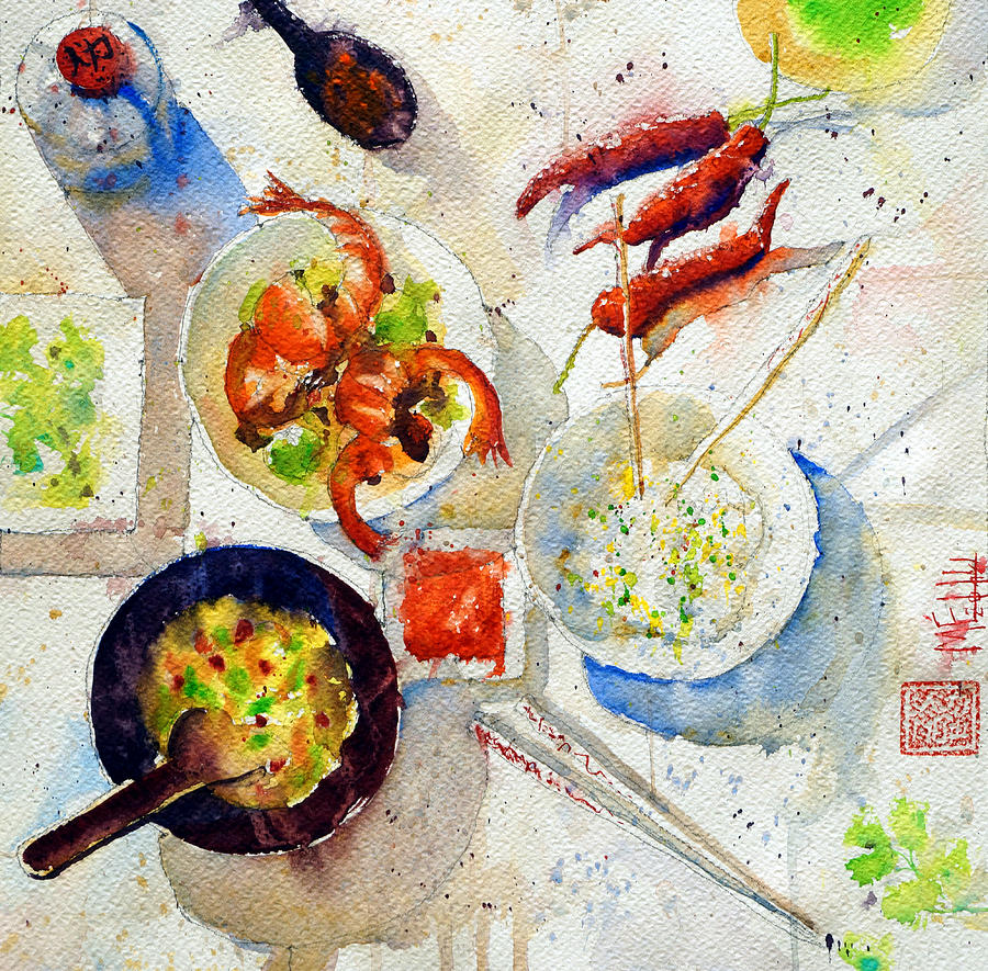 Still Life Painting - Bon appetit by Andre MEHU