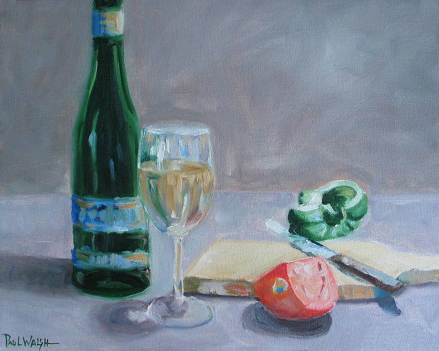 Wine Painting - Bon Appetite by Paul Walsh
