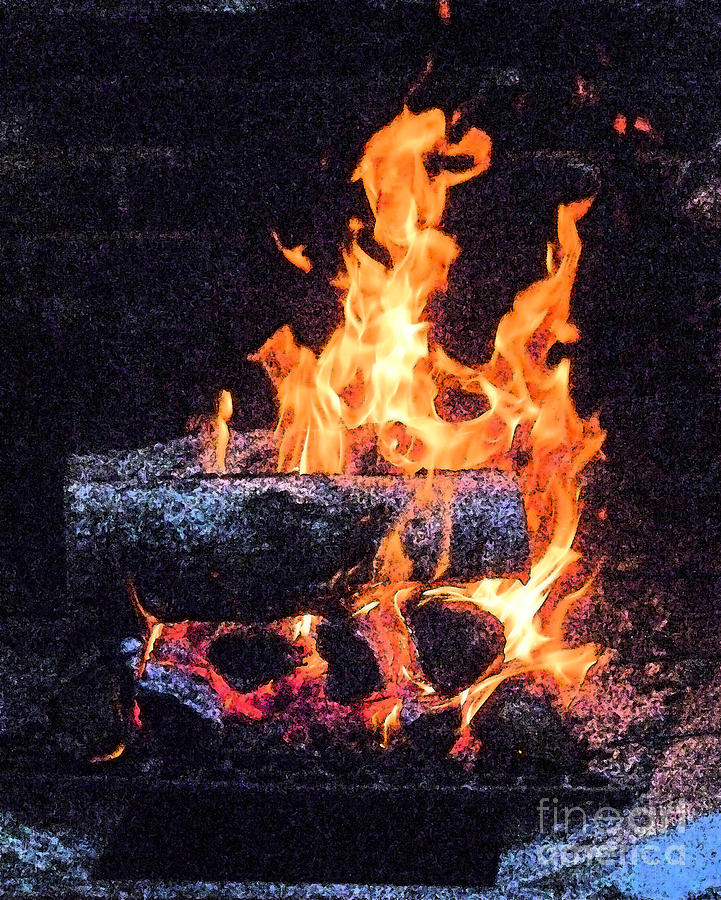 Bon Fire in Fresco Photograph by Margie Avellino