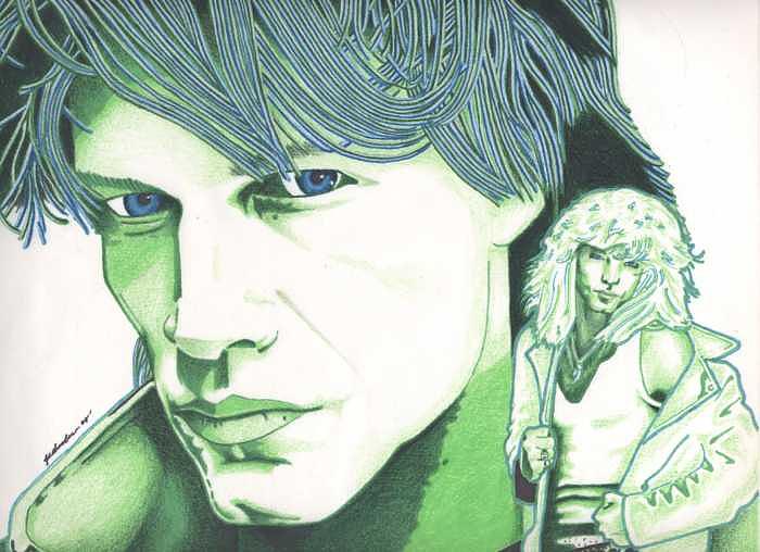 Bon Jovi Painting - Bon Jovi-Stylized by Kyle Adamache Bon Jovi Painting - Bon Jovi-Stylized by Kyle Adamache