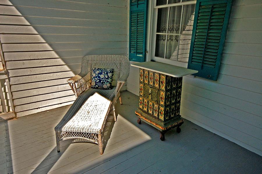 Bon Secour Lounge on the Porch Painting by Michael Thomas