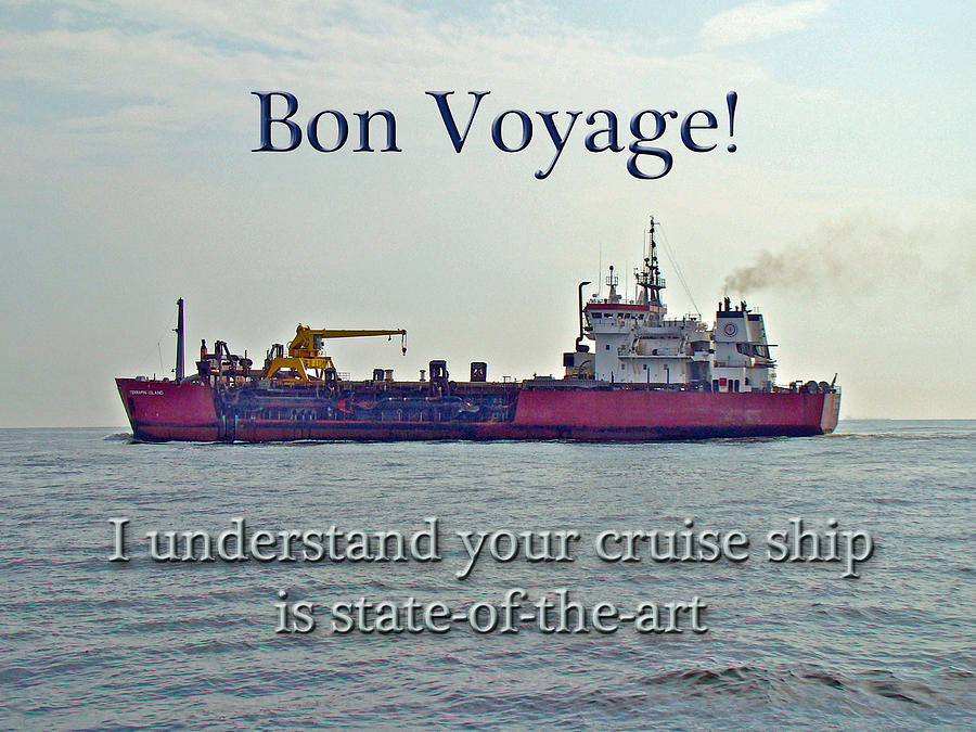 Bon Voyage Greeting Card - Enjoy Your Cruise Photograph