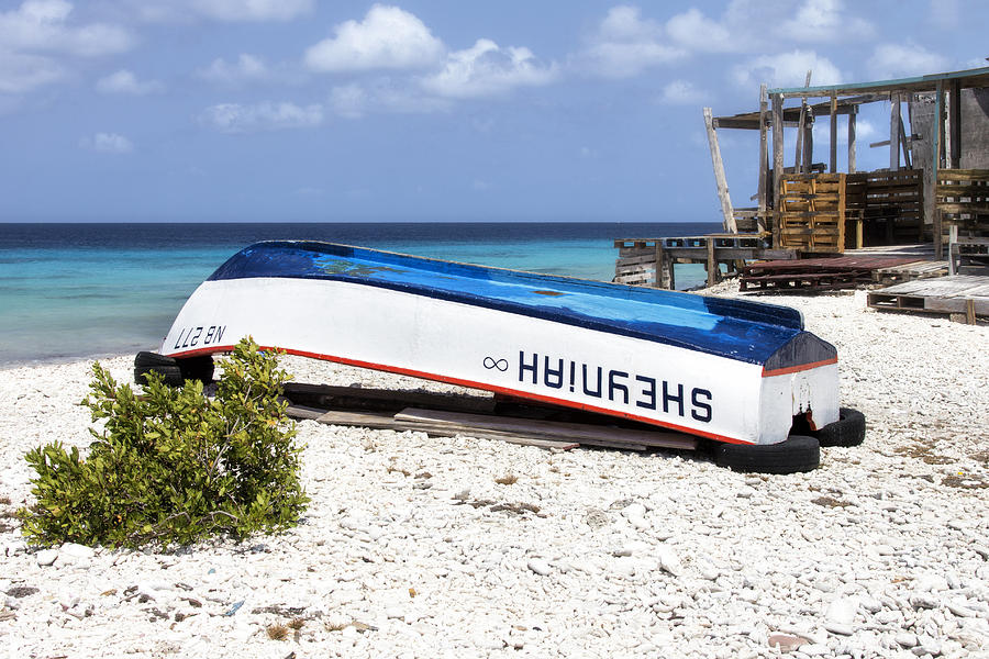 Bonaire. The old boat Photograph by Yelena Rozov