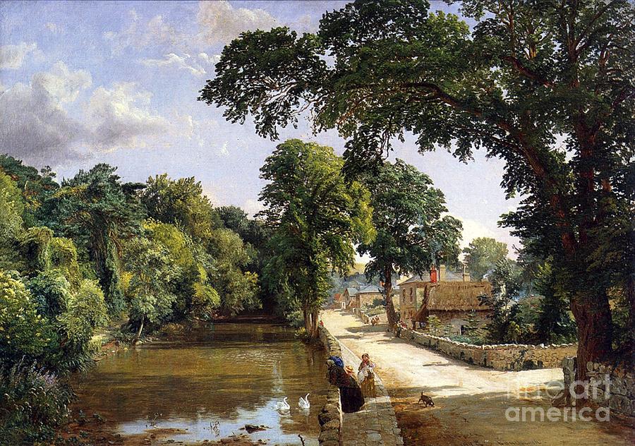 Bonchurch Isle of Wight Painting by Jasper Francis Cropsey