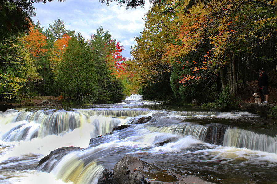 Bond Falls in Autumn Photograph by Brook Burling