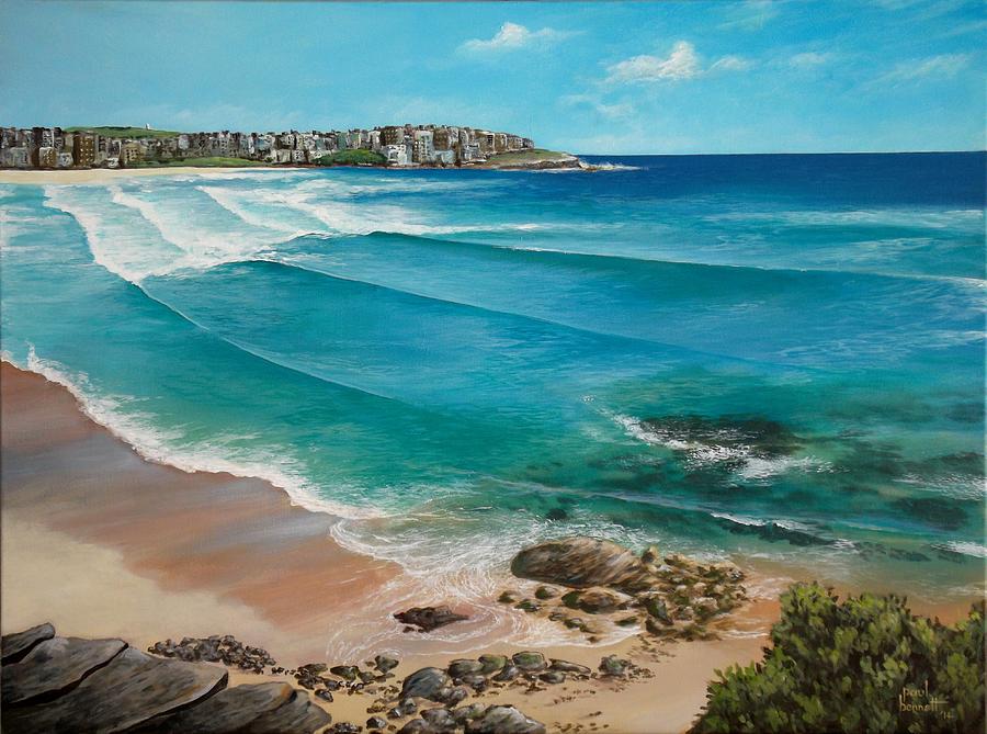 Bondi Beach Painting by Paul Bennett - Fine Art America