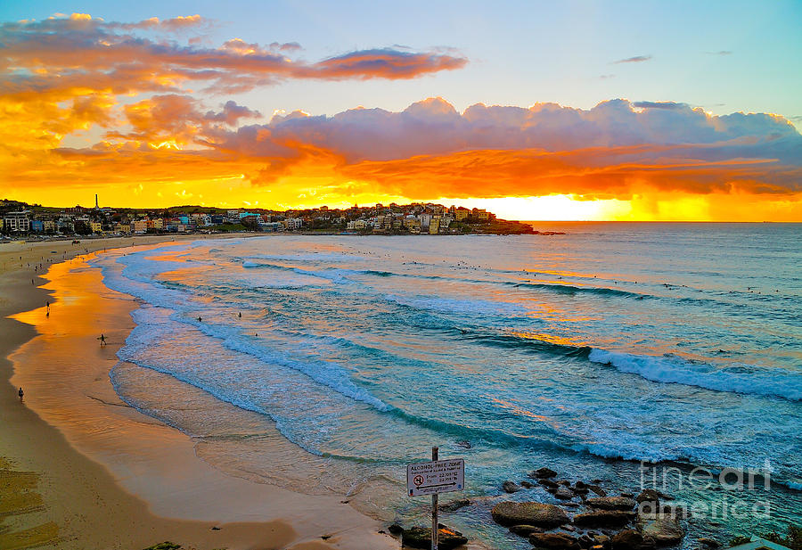 Bondi Sunrise Photograph By Dennis Wat | Fine Art America