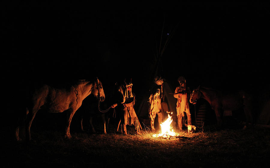 Bonfire Gathering Photograph by Samantha Burrow - Fine Art America