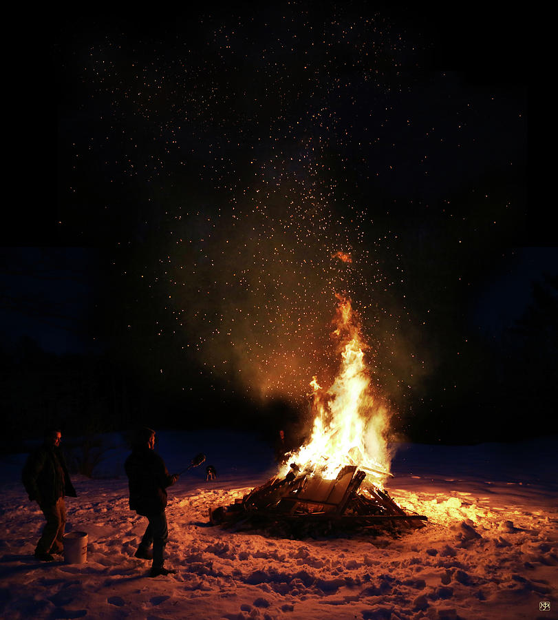 Bonfire Photograph by John Meader