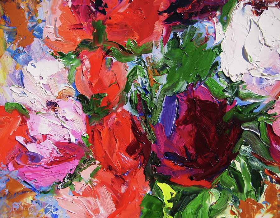 Bongart's Roses II Painting by Paula Stern