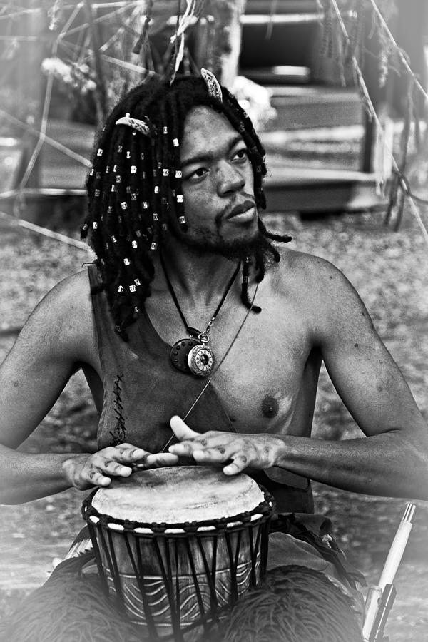 Music Photograph - Bongo Drummer by Mike Martin