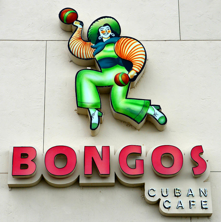 Bongos sign Photograph by David Lee Thompson
