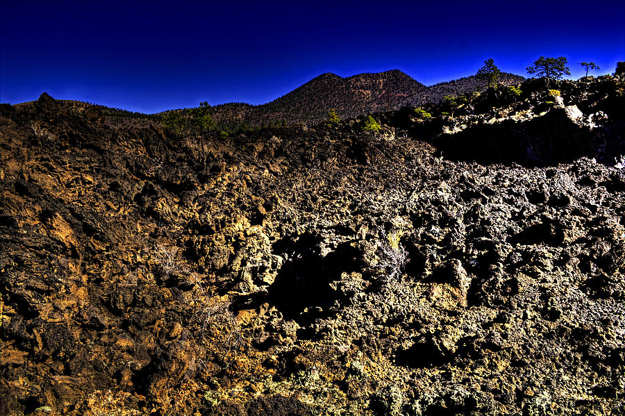 Bonito Lava Flow at Sunset Crater Photograph by Roger Passman
