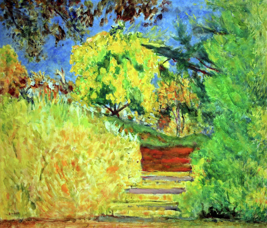 Bonnards Stairs In The Artists Garden Photograph