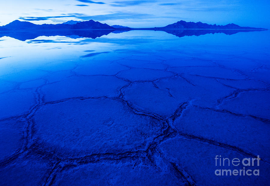 Bonneville Salt Flats in Winter - Utah Photograph by Gary Whitton
