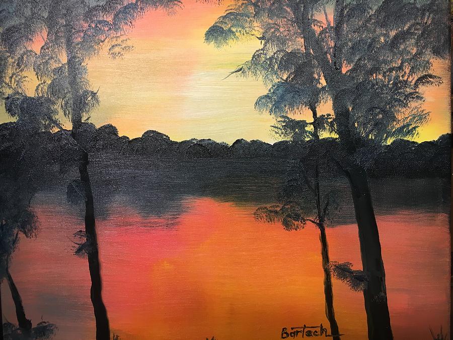 Bonnies Lake 2 Painting by David Bartsch