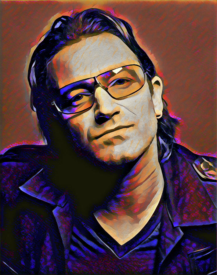 Bono Digital Art by Gary Grayson