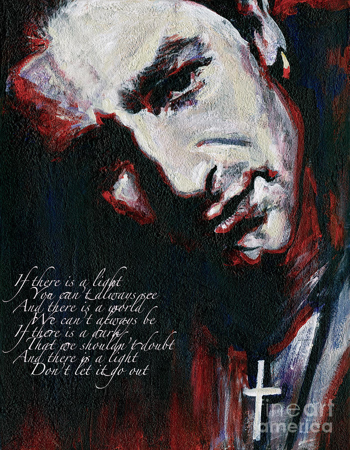 Bono - Man Behind the Songs Of Innocence Painting by Tanya Filichkin