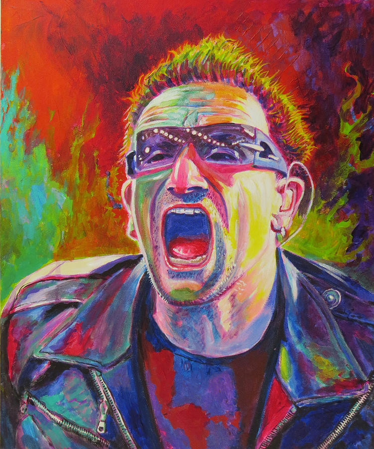 Bono Painting - Bono by TOMAS OMaoldomhnaigh
