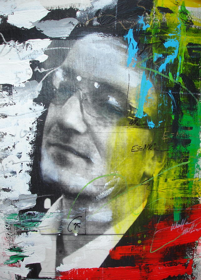 Pop Icon Painting - Bono  by Walford Williams