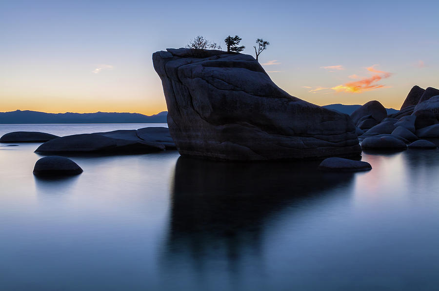 Bonsai Rock At Twilight Photograph by Jonathan Nguyen