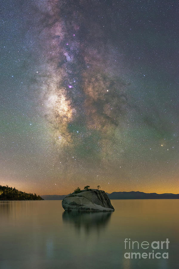 Bonsai Rock Milky Way  Photograph by Michael Ver Sprill