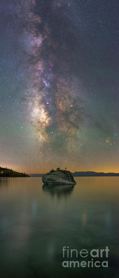 Bonsai Rock Milky Way Pano Photograph by Michael Ver Sprill