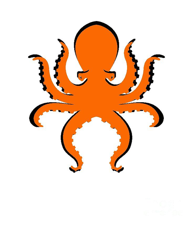 Octopus Photograph - BOO the Big Orange Octopus  by Edward Fielding