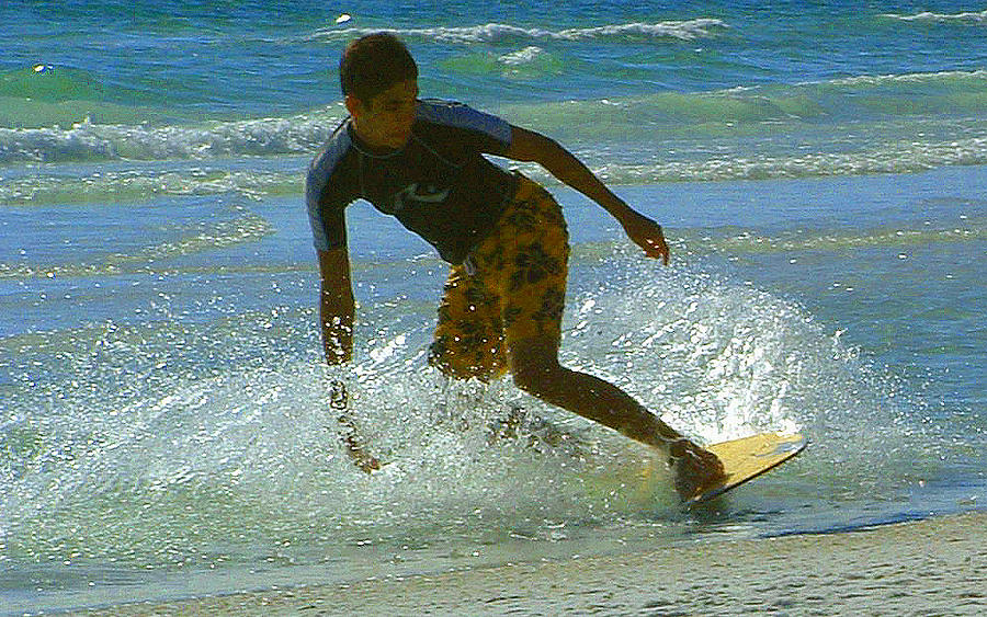 Boogie Boarding Photograph by T Guy Spencer