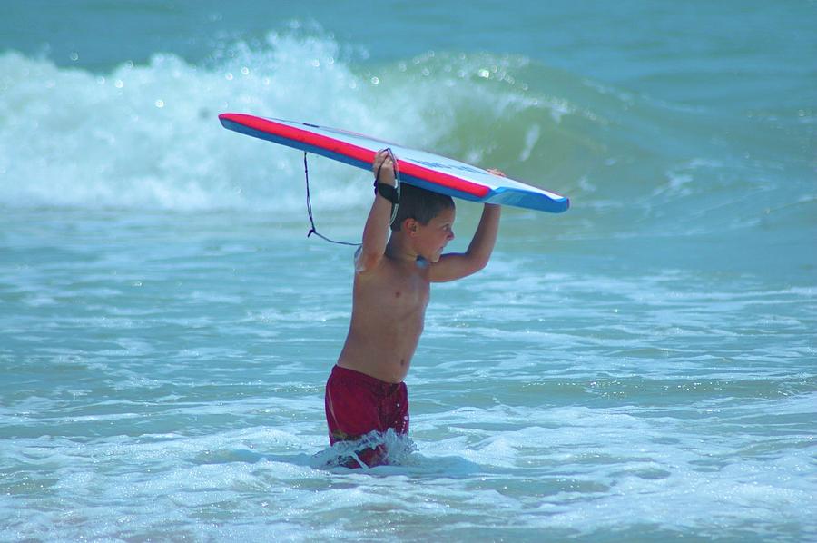 Boogie Boarding Photograph by Tracy Rice Frame Of Mind