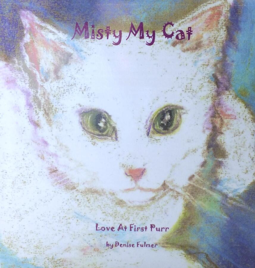 Book Misty My Cat Mixed Media by Denise F Fulmer