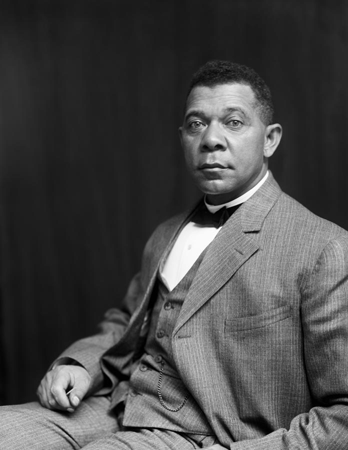 Booker T. Washington Portrait Photograph by War Is Hell Store