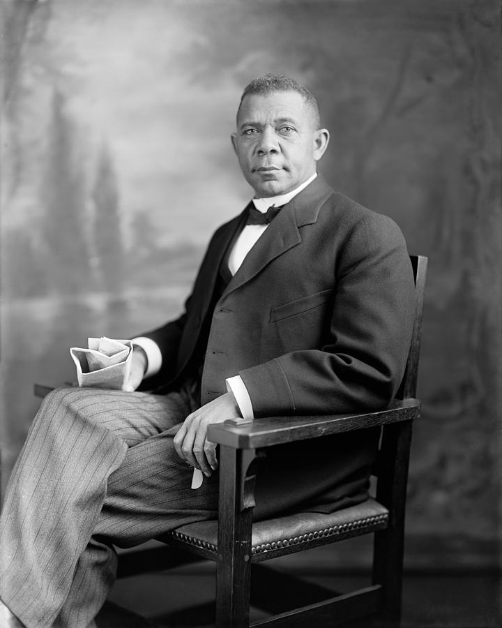 Booker T Washington Photograph by War Is Hell Store