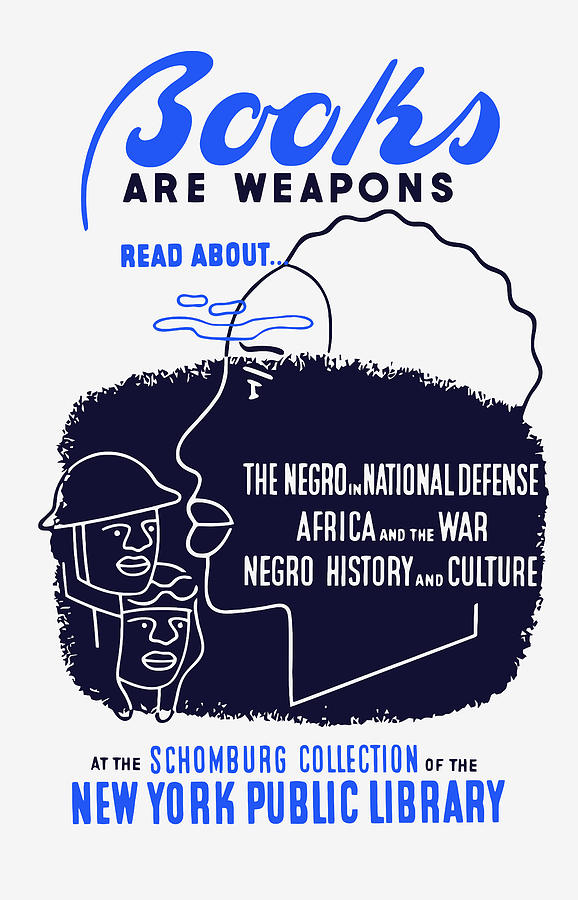 Books Are Weapons - WPA Painting by War Is Hell Store