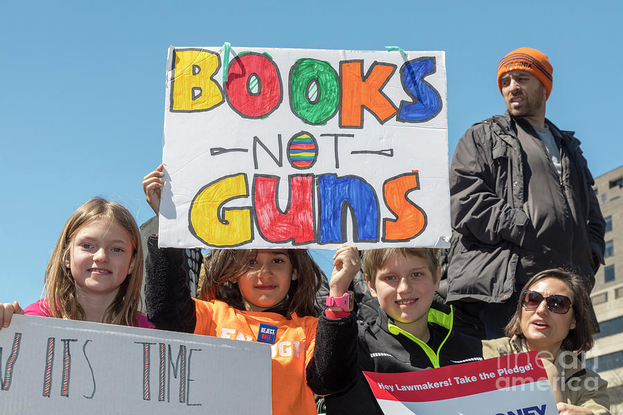 Books Not Guns Photograph by Jim West