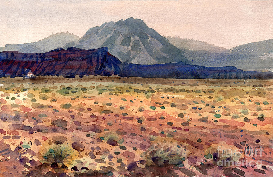 Utah Painting - Bookshelf Mesa by Donald Maier