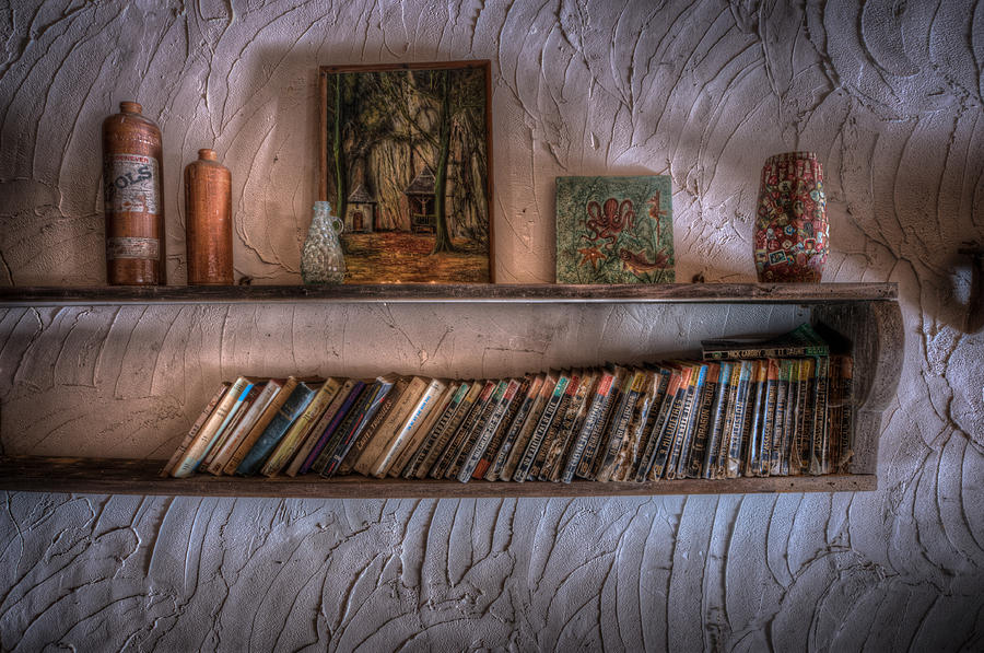 Bookshelf  Digital Art by Nathan Wright