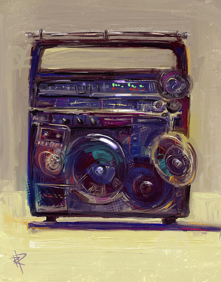 Boom Box Mixed Media by Russell Pierce
