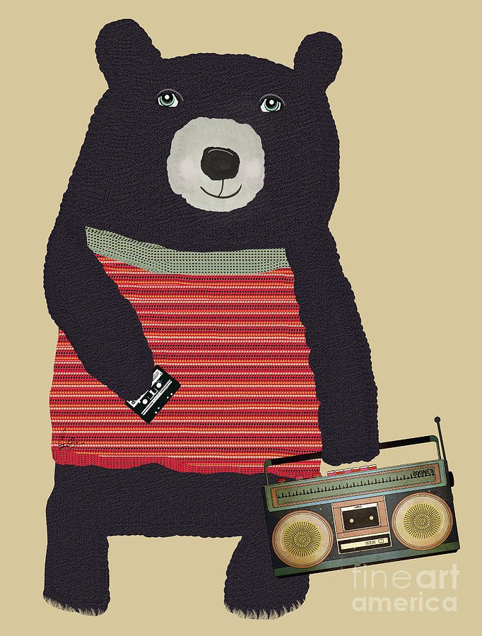 Bears Painting - Boomer Bear  by Bri Buckley