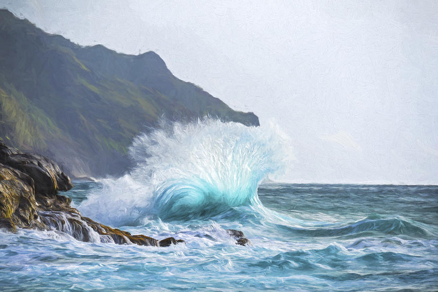 Mountain Digital Art - Booming Swell II by Jon Glaser