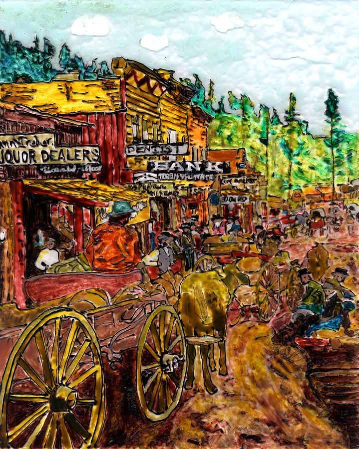 Boomtown 1876 Painting by Phil Strang