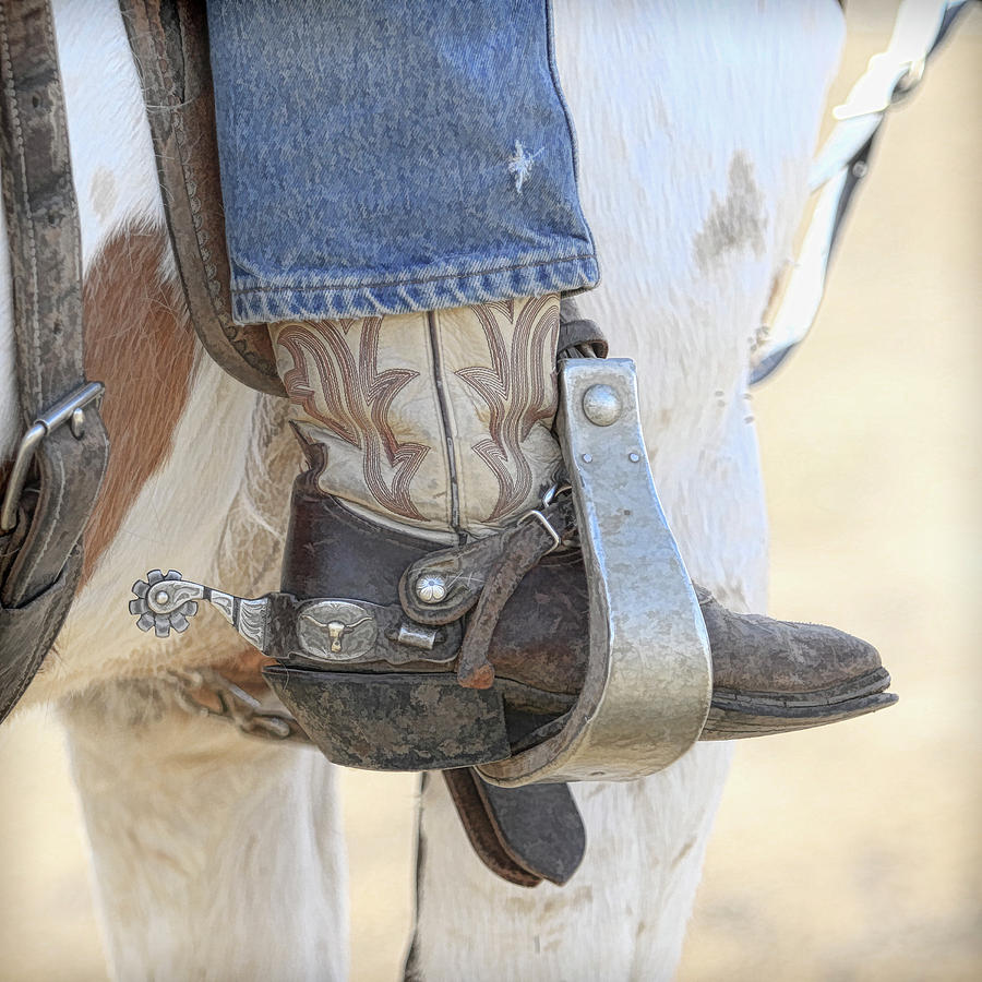 Boot and Spur Photograph by Steve McKinzie