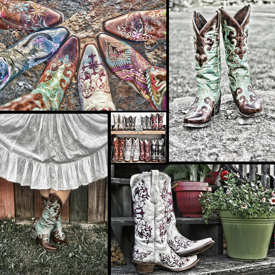 Boot Collage Photograph by Sharon Popek