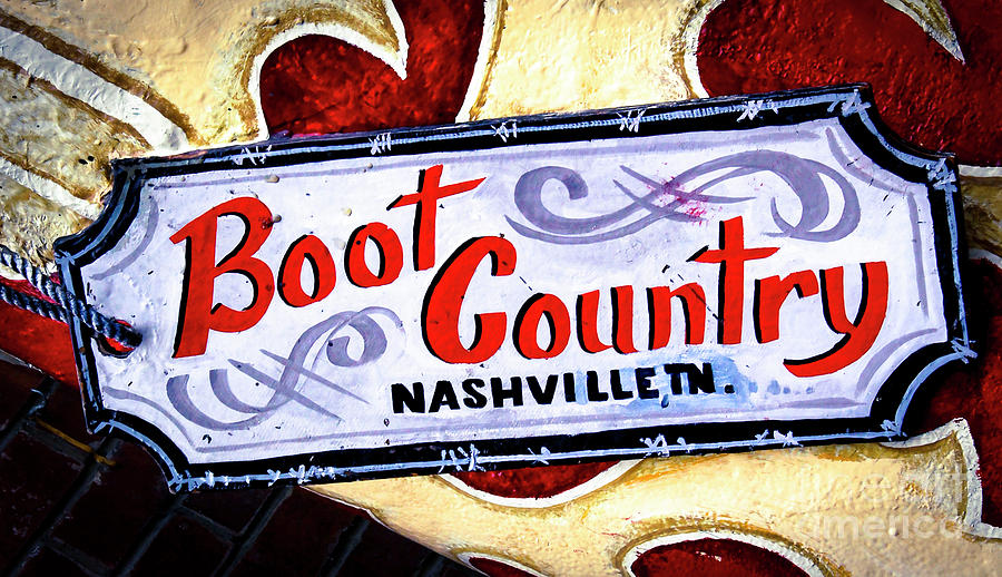 Boot Country Nashville Photograph by Marina McLain