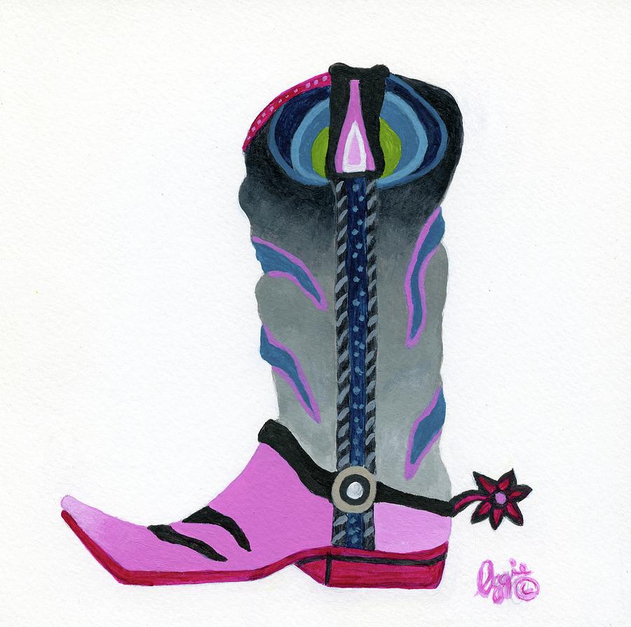 Boot Scootin Painting by Stephanie Agliano