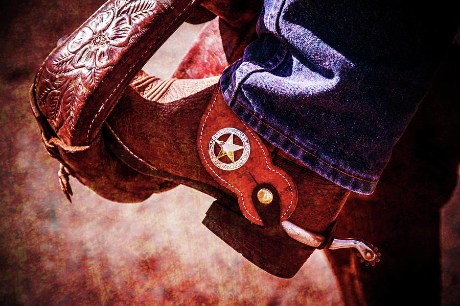 Boot, Spur and Stirrup Photograph by Susan Bandy