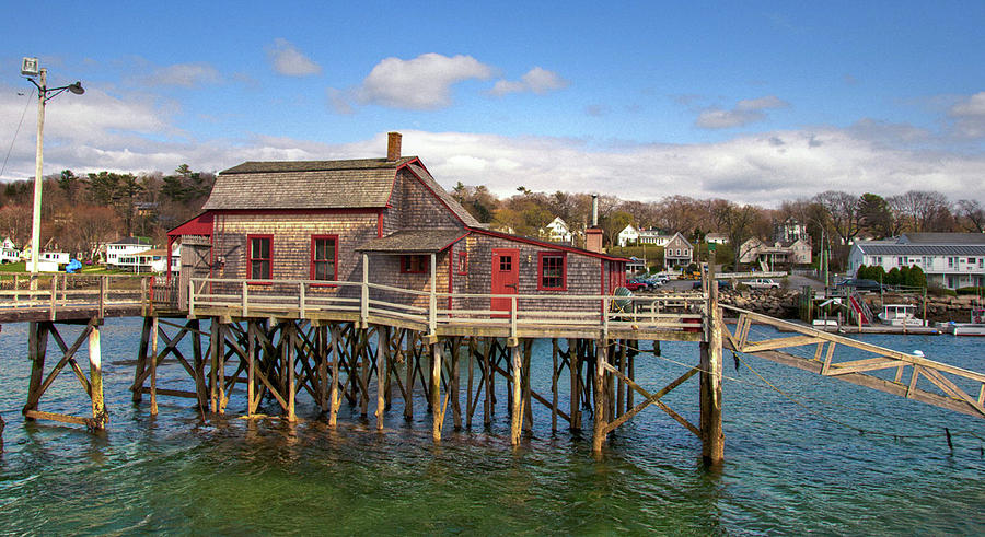 Pier Photograph - Boothbay Harbor 02287 by Guy Whiteley