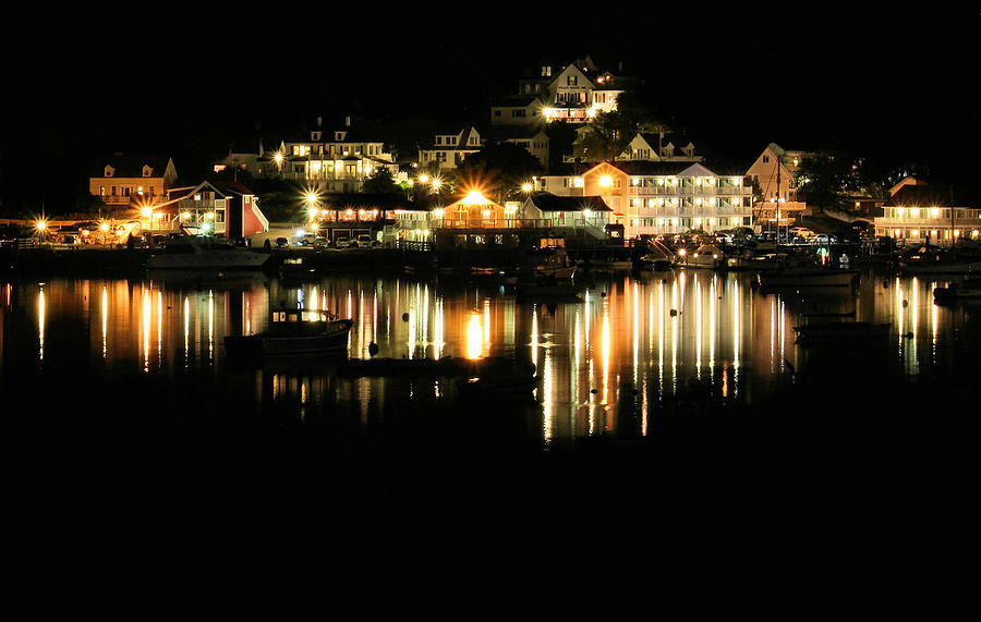 Boothbay Harbor Glow Photograph by Carolyn Jacob