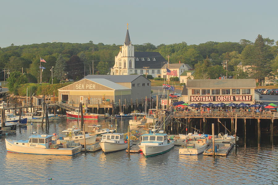 Boothbay Harbor Maine Photograph by John Burk